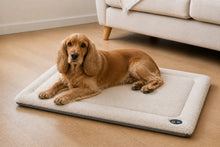 Load image into Gallery viewer, Gor Pets Suede &amp; Faux Fur Nordic Crate Mat (Brown or Grey)