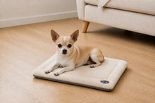 Load image into Gallery viewer, Gor Pets Suede &amp; Faux Fur Nordic Crate Mat (Brown or Grey)