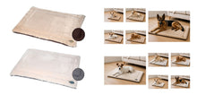 Load image into Gallery viewer, Gor Pets Suede &amp; Faux Fur Nordic Crate Mat (Brown or Grey)