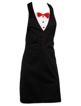 Load image into Gallery viewer, Novelty Tuxedo Apron (Tartan or Black &amp; White)