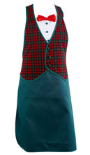 Load image into Gallery viewer, Novelty Tuxedo Apron (Tartan or Black &amp; White)