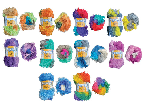 Papatya Fluffy Super Chunky Yarn 100g Ball (10 Colours)