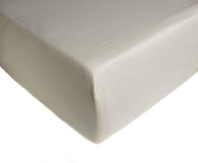 Load image into Gallery viewer, Percale Extra Long 10&quot; Deep Fitted Sheet - Cream or White (Various Sizes)