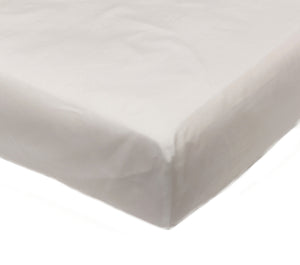 Percale 14" Super Deep Fitted Sheet - Cream or White (Single)