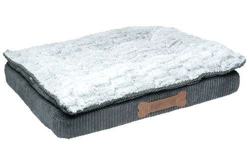 Petface Ultimate Luxury Memory Foam Dog Bed - Grey (3 Sizes)