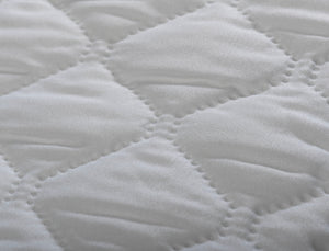 Waterproof Quilted Fitted Mattress Protector - White (Various Sizes)