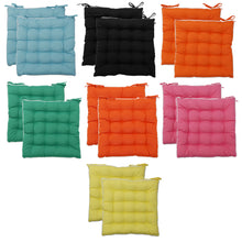 Load image into Gallery viewer, Plain UV Protected Square Seat Pad Cushions 42cm x 42cm (7 Colours)