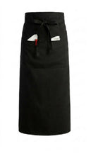 Load image into Gallery viewer, Pack of 5 Black Polycotton Waist Aprons with Pocket (3 Lengths)