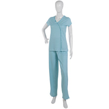 Load image into Gallery viewer, Ladies Combed Cotton Polka Dot Pyjamas S - XL (Aqua or Pink)