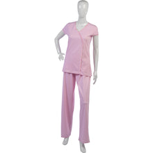 Load image into Gallery viewer, Ladies Combed Cotton Polka Dot Pyjamas S - XL (Aqua or Pink)