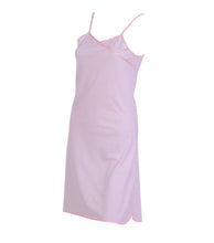 Load image into Gallery viewer, Ladies Combed Cotton Polka Dot Chemise S - XL (Aqua or Pink)
