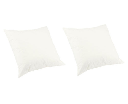 Pack of 2 Virgin Hollow Fibre Cushion Pads with Cotton Cover (Various Sizes)