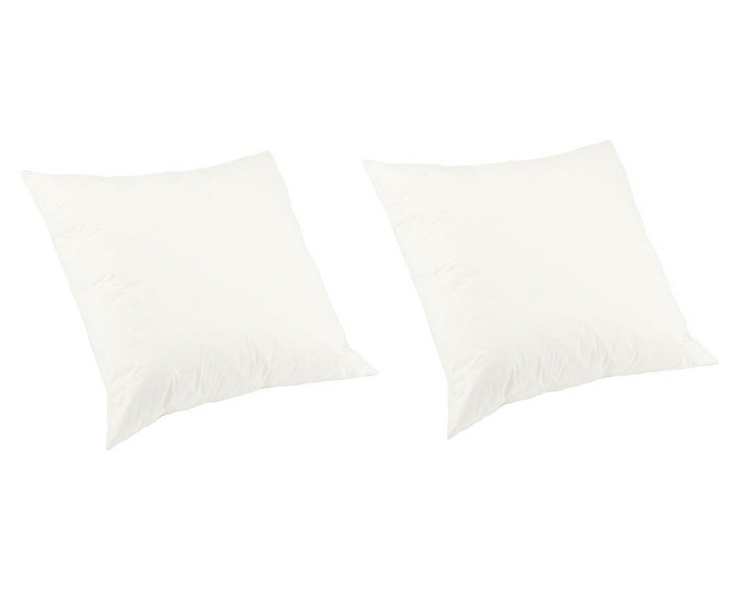 Pack of 2 Virgin Hollow Fibre Cushion Pads with Cotton Cover (Various Sizes)