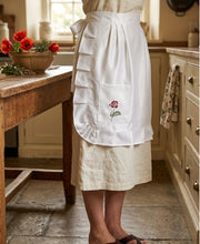 Load image into Gallery viewer, Poppy Embroidered Tea Waist Aprons