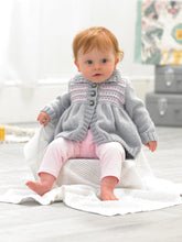 Load image into Gallery viewer, Wendy Peter Pan Baby Double Knitting Pattern - Cardigan Hat &amp; Jacket (PP020)