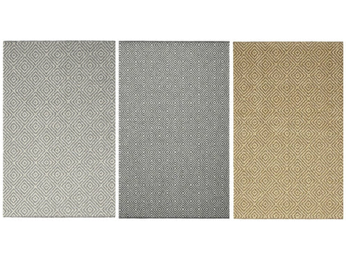 Prague Diamond Mat or Runner with Latex Backing (3 Colours)