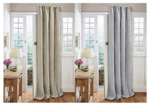 Load image into Gallery viewer, Nolan Quilted Thermal Eyelet Door Curtain - 46&quot; x 84&quot; (2 Colours)
