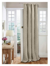 Load image into Gallery viewer, Nolan Quilted Thermal Eyelet Door Curtain - 46&quot; x 84&quot; (2 Colours)