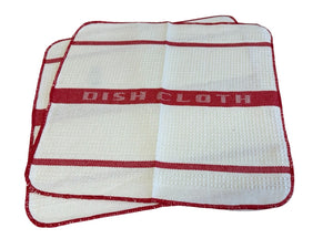 Waffle Cotton Dish Cloths (Various Pack Sizes)