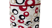 Load image into Gallery viewer, 100% Cotton Bib Apron with Large Pocket 60cm x 80cm (Red, Black &amp; Beige Circles)