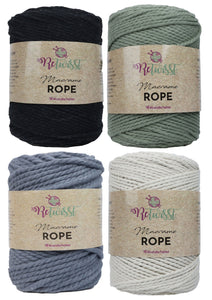 Retwisst Macrame Twisted Rope - 3mm 500g (4 Shades)