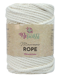 Retwisst Macrame Twisted Rope - 5mm 500g (4 Shades)