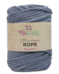 Retwisst Macrame Twisted Rope - 5mm 500g (4 Shades)