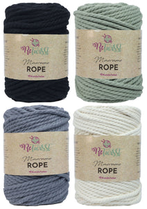 Retwisst Macrame Twisted Rope - 5mm 500g (4 Shades)