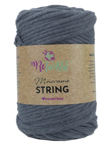 Retwisst Macrame String - 5mm Single Twist 500g (4 Shades)