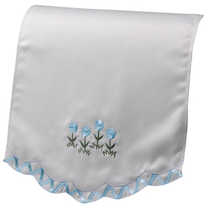 Rose Garden Square Arm Caps & Chair Back with Ribbon Detail (3 Colours)