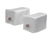 Load image into Gallery viewer, Traditional Pink Rose Arm Caps &amp; Chair Backs Scalloped Trim