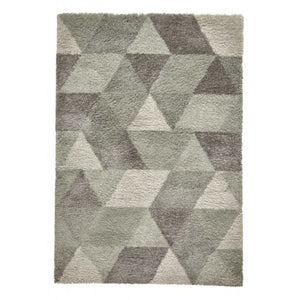 Royal Nomadic Two Tone Diamond Design Shaggy Rug (6 Colours)