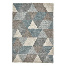 Load image into Gallery viewer, Royal Nomadic Two Tone Diamond Design Shaggy Rug (6 Colours)