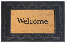 Load image into Gallery viewer, Hardwearing Coir Welcome Mat with Rubber Frame 75cm x 45cm (2 Shapes)