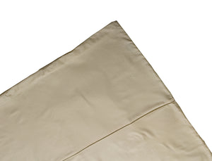 Sateen Finish 100% Cotton Percale 400TC Duvet Cover (Cream or White)