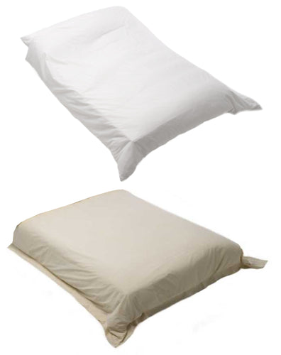 Sateen Finish 100% Cotton Percale 400TC Duvet Cover (Cream or White)