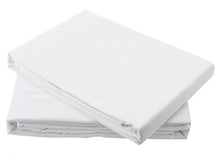 Load image into Gallery viewer, Sateen Finish 100% Cotton 400TC Flat Single Bed Sheet (Cream or White)