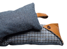 Load image into Gallery viewer, Harris Tweed Double Sided Draught Excluder with Leather Detail (Various Designs)