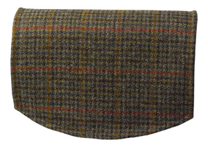 Harris Tweed Check Round Arm Caps or Chair Backs (Various Colours)