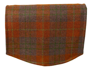 Harris Tweed Check Round Arm Caps or Chair Backs (Various Colours)