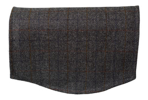 Harris Tweed Check Round Arm Caps or Chair Backs (Various Colours)