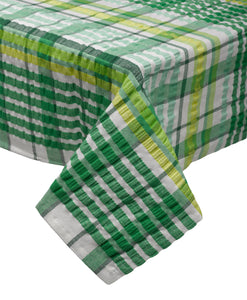 Seersucker 100% Cotton Bright Tablecloths (Various Colours & Sizes)