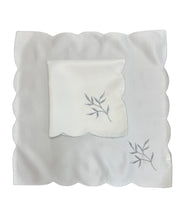 Load image into Gallery viewer, Table Napkins Embroidered Sprig Design 18" x 18" (4 Colours)