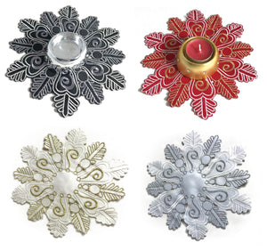 Snowflake Design Festive 8" Doilies (4 Colours)