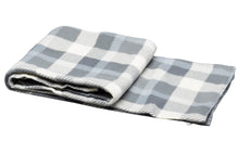 Load image into Gallery viewer, Soft Polar Fleece Checked Blankets - 127cm x 152cm (Various Colours)