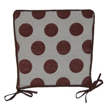 Load image into Gallery viewer, Polka Dot Square Seat Pads 14.5&quot; x 14.5&quot; (3 Colours)