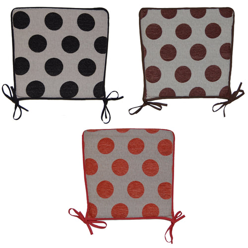 Polka Dot Square Seat Pads 14.5