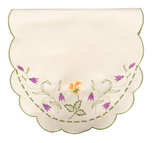 Load image into Gallery viewer, Spring Embroidered Flower Square Arm Caps &amp; Chair Backs