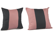 Load image into Gallery viewer, Navy &amp; Pink Striped Cushion Cover