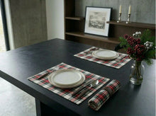 Load image into Gallery viewer, Pack of 4 Made To Order Tartan Placemats 16 x 13 (Various Colours)